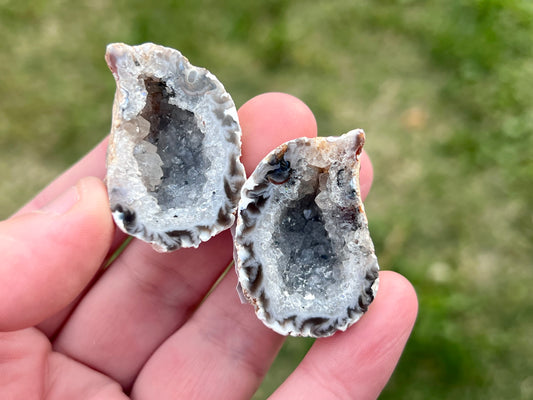 Agate Fairy Cave Pair
