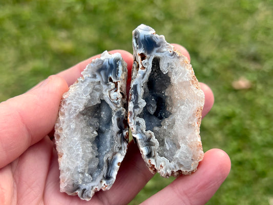 Agate Fairy Cave Pair