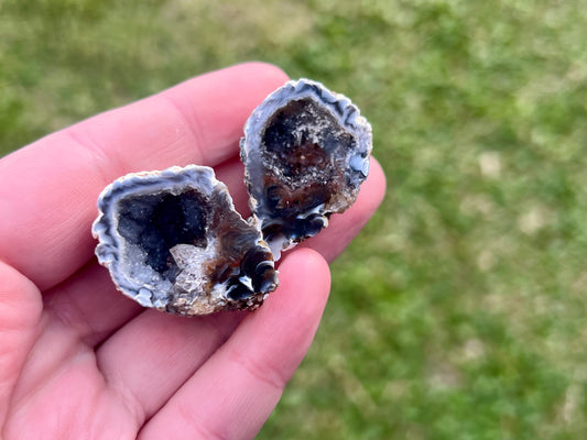 Agate Fairy Cave Pair