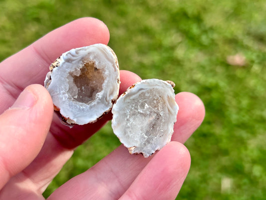 Agate Fairy Cave Pair