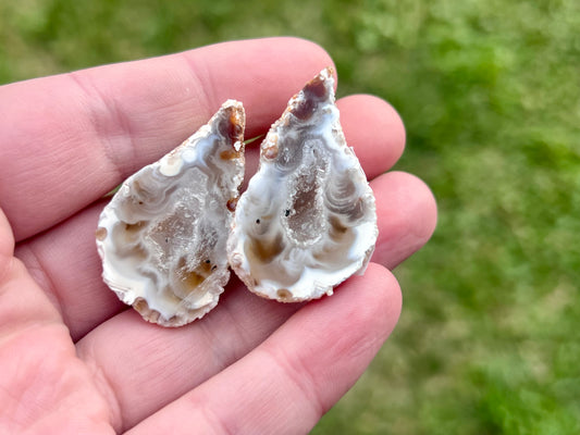 Agate Fairy Cave Pair