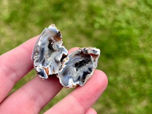 Agate Fairy Cave Pair