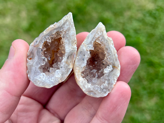 Agate Fairy Cave Pair