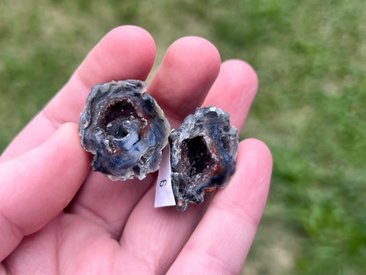Agate Fairy Cave Pair