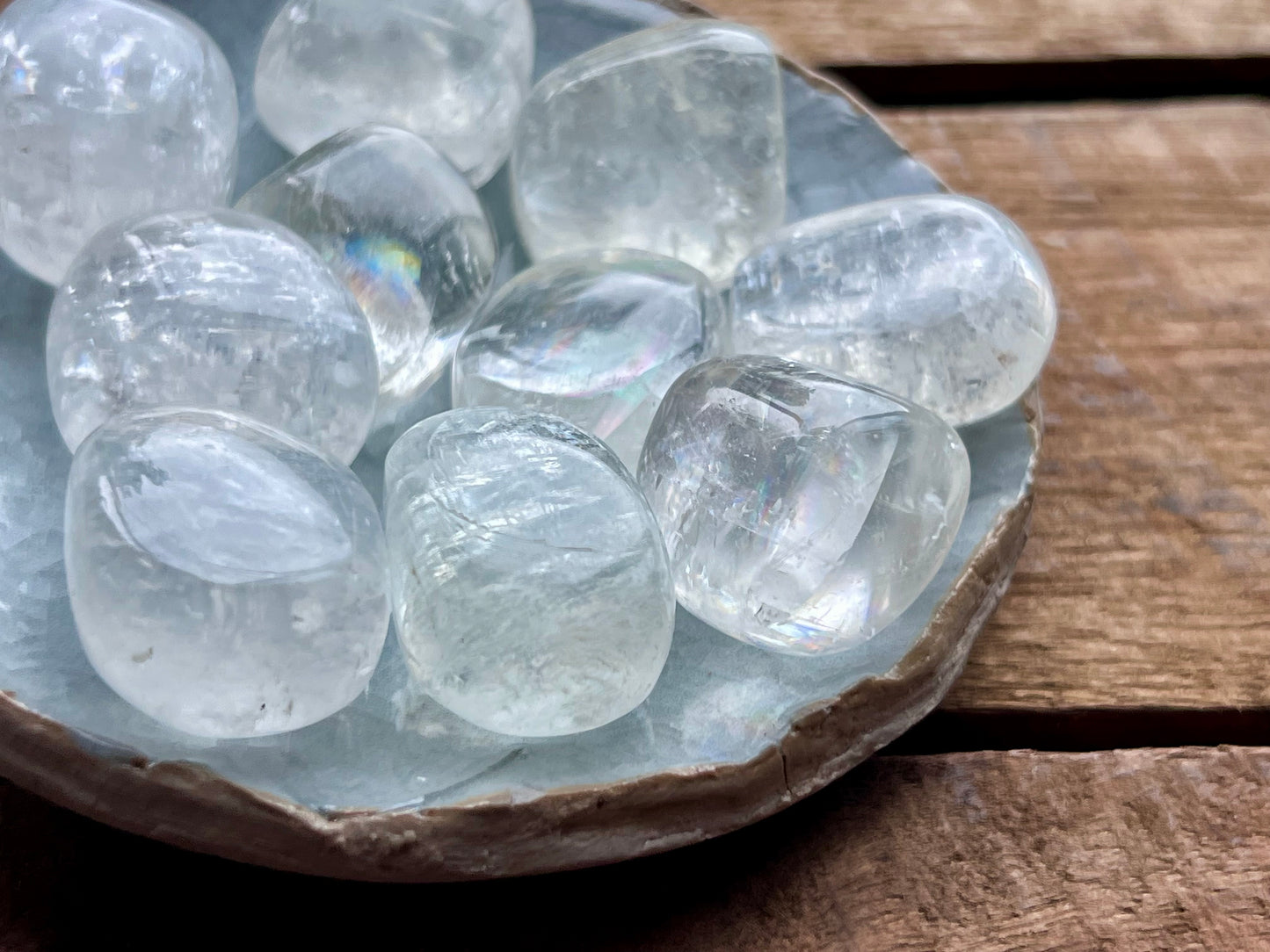 Clear Calcite Tumbled Stone