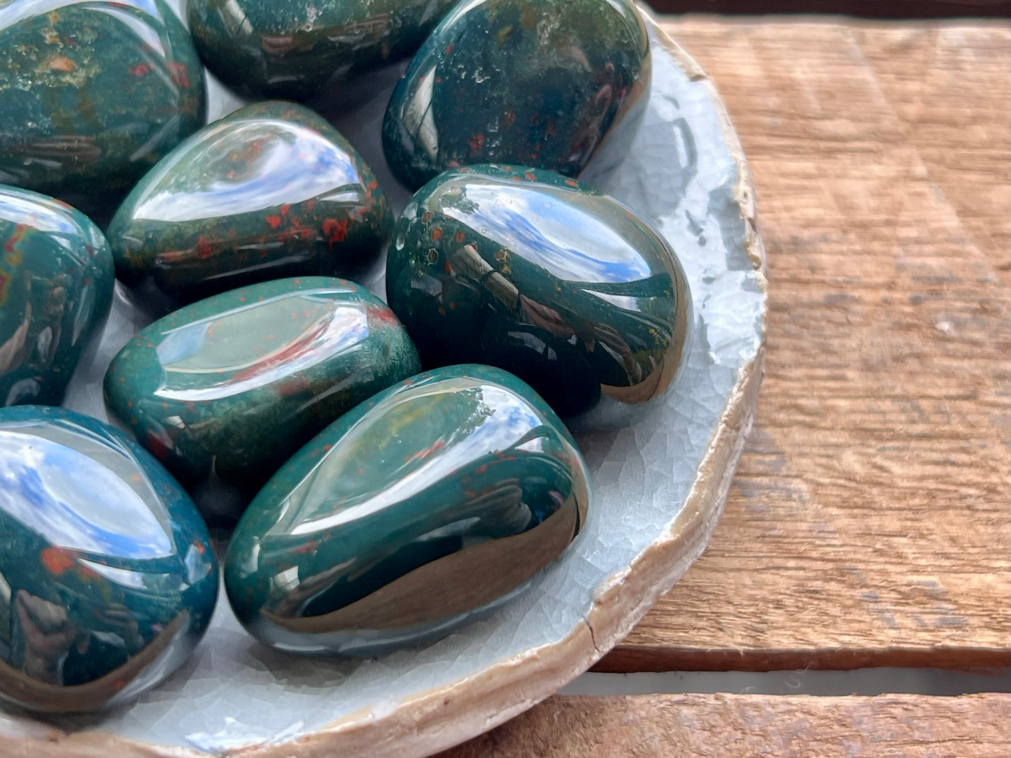 Bloodstone Tumbled Stone