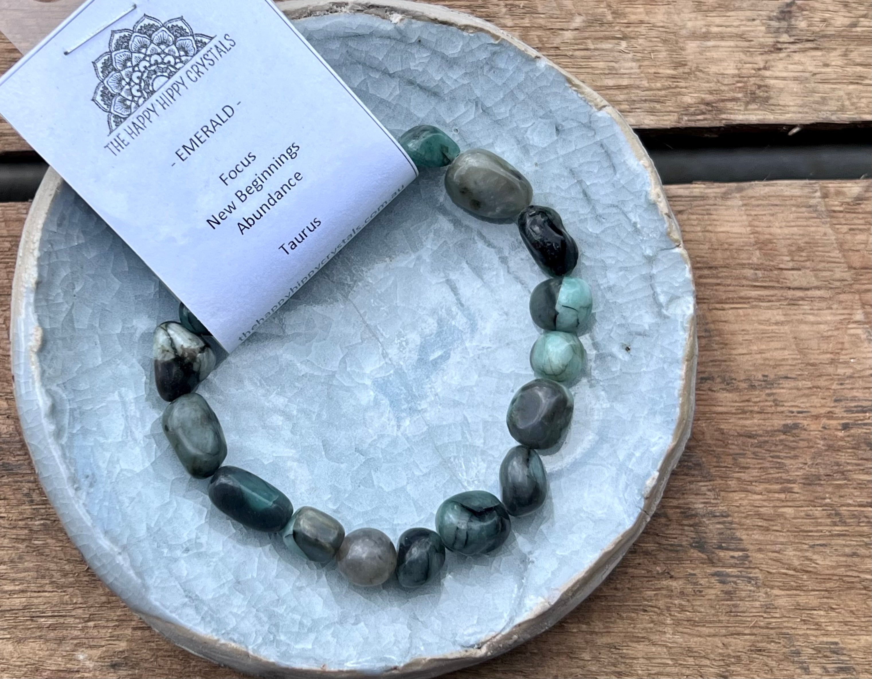 Emerald Nugget Bracelet