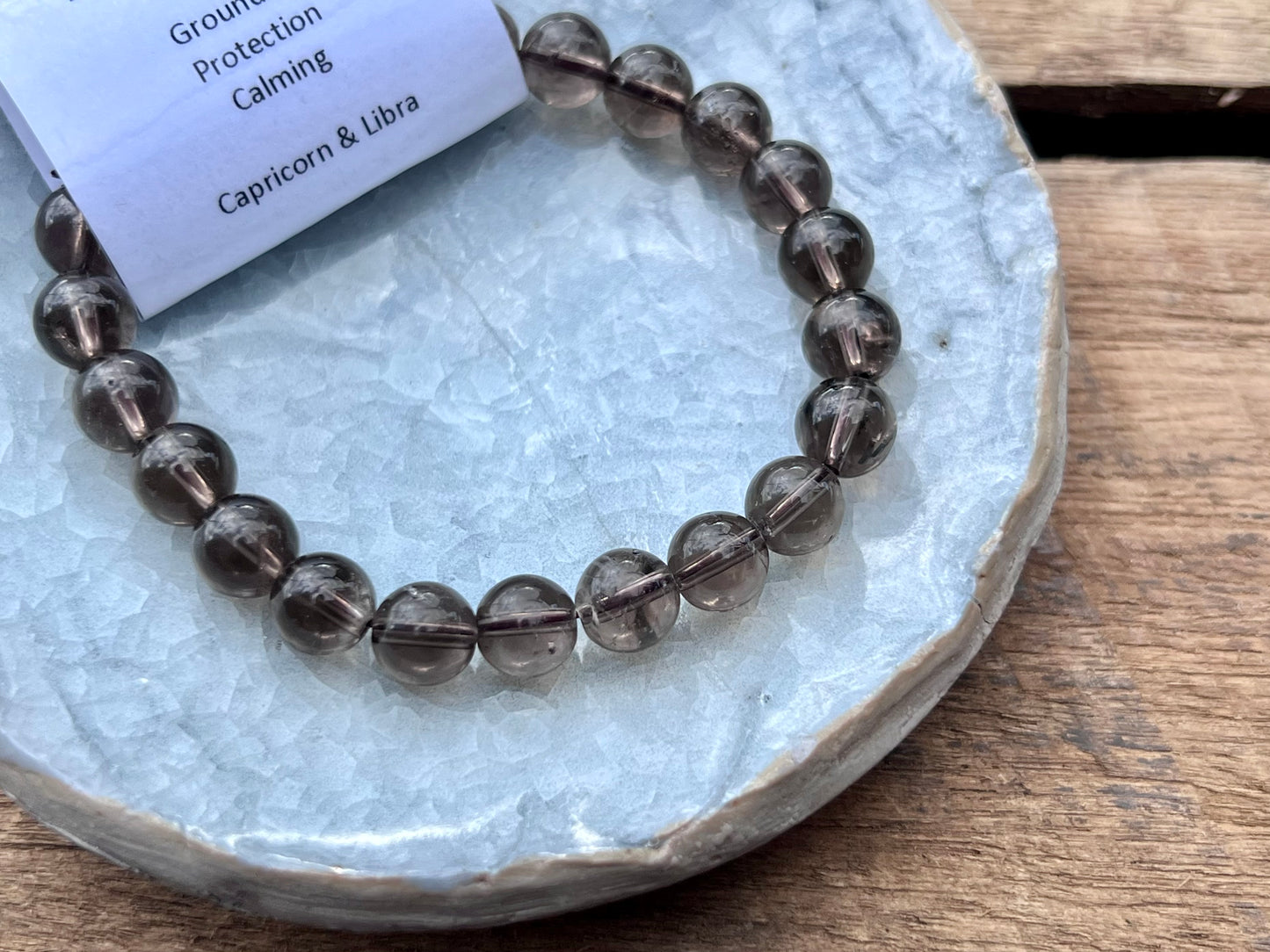 Smokey Quartz Tumbled Bracelet