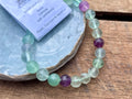 Rainbow Fluorite Tumbled Bracelet