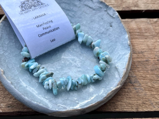 Larimar Chip Bracelet