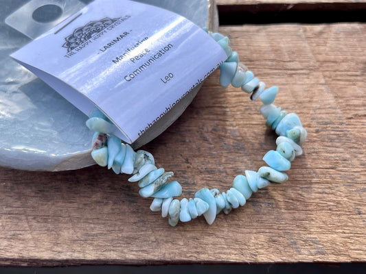 Larimar Chip Bracelet